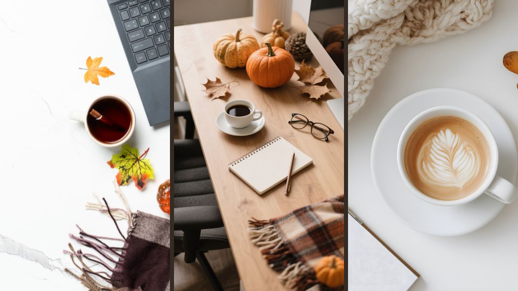 postazione lavorativa autunnale